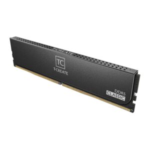 TEAMGROUP T-Create Classic 10L DDR5 64GB Kit (2 x 32GB) 6000MHz (PC5-48000) CL48 Desktop Memory Module Ram, Supports Both Intel & AMD - CTCCD564G6000HC48DC01, Black-UDIMM