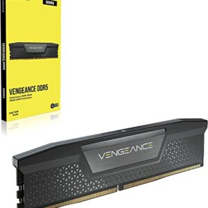 CORSAIR VENGEANCE DDR5 RAM 32GB (2x16GB) 6400MHz CL32 Intel XMP iCUE Compatible Computer Memory - Black (CMK32GX5M2B6400C32)