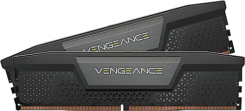 CORSAIR VENGEANCE DDR5 RAM 32GB (2x16GB) 6400MHz CL32 Intel XMP iCUE Compatible Computer Memory - Black (CMK32GX5M2B6400C32)