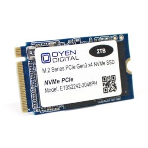 Oyen Digital 2TB M.2 2242 NVMe PCIe 3D TLC SSD Solid State Drive