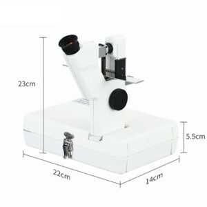 WIKINK Portable Optical Lensmeter, Optometry Lensometer, Spectacle Lens Scanner, Eyeglass Testing Equipment, Manual Focimeter