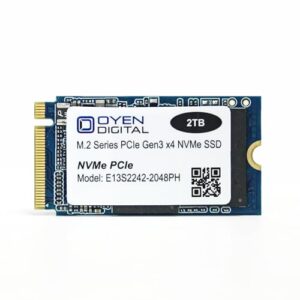 Oyen Digital 2TB M.2 2242 NVMe PCIe 3D TLC SSD Solid State Drive