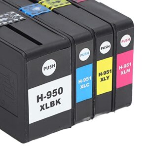 Printer Ink Cartridge,4 Colors Desktop Photo Printers for Officejet Pro 251dw