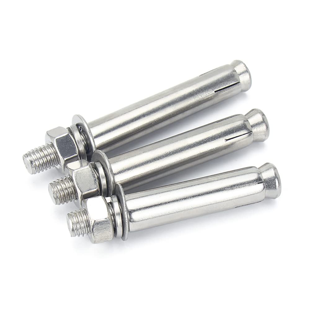 (2PCS) 316 Stainless Steel External Expansion Screws, Suitable for Mechanical Fixed Installation M8x120mm.