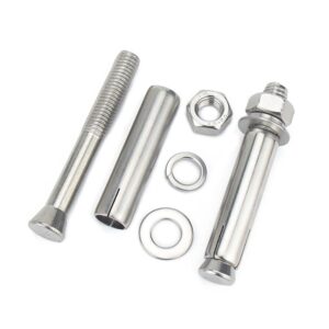 (2PCS) 316 Stainless Steel External Expansion Screws, Suitable for Mechanical Fixed Installation M12x120mm.