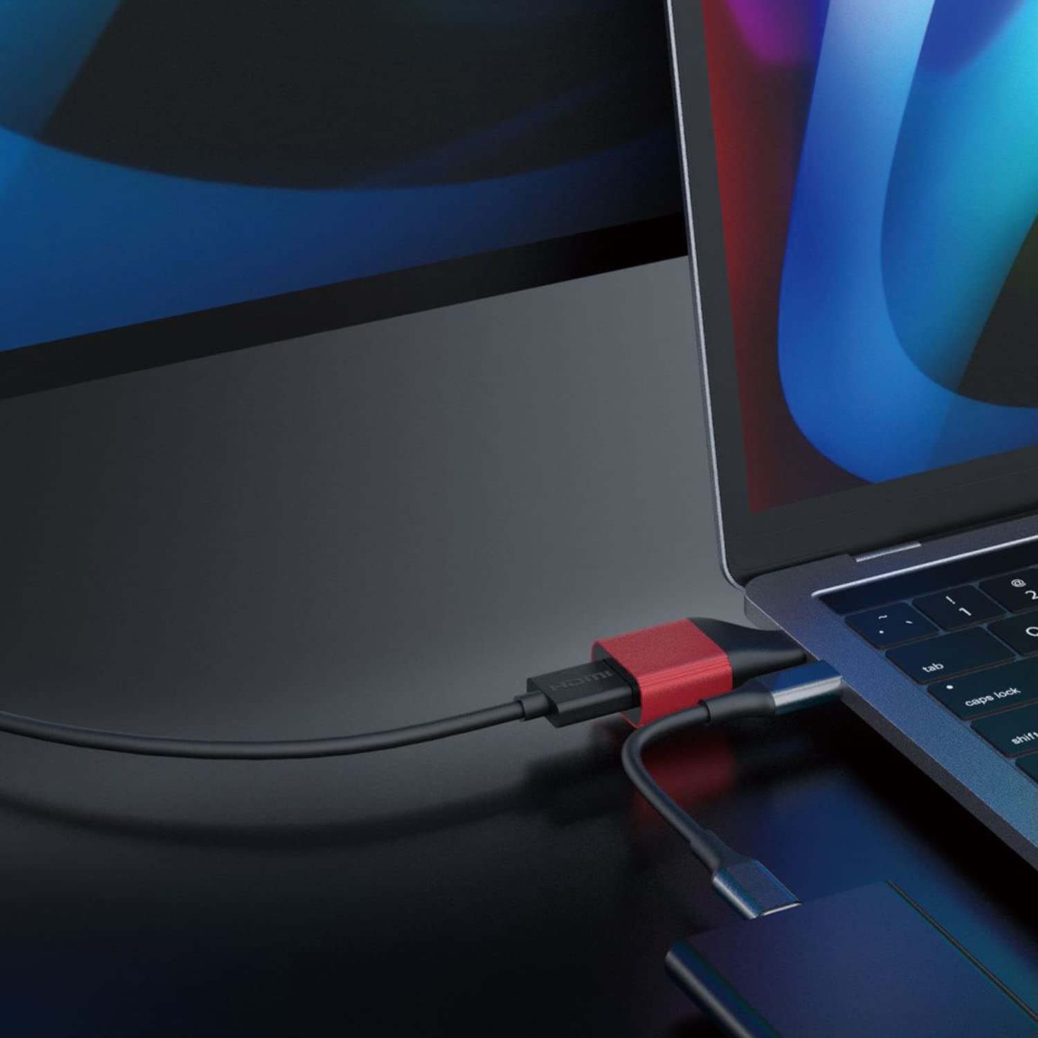 AMALINK USB C to HDMI adpter,4k@60HZfor MacBook Pro, MacBook Air, iPad Pro, Pixelbook, XPS, Galaxy, and More (USB C to HDMI 4K@60HZ) DP Alternative Mode Required