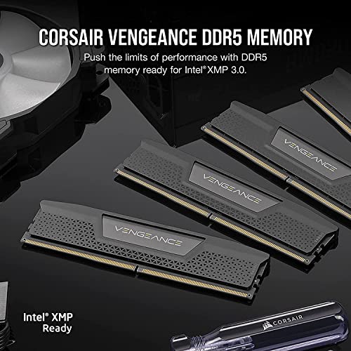 CORSAIR VENGEANCE DDR5 RAM 32GB (2x16GB) 6400MHz CL32 Intel XMP iCUE Compatible Computer Memory - Black (CMK32GX5M2B6400C32)