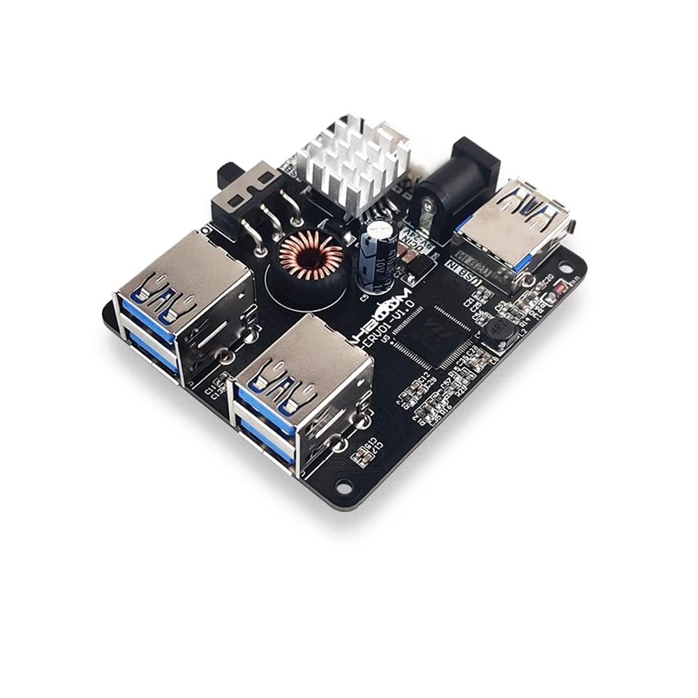 Treedix USB 3.0 HUB Expansion Board ROS Robot Trolley Expansion Dock Splitter Compatible with Raspberry PI JETSON NANO