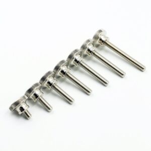 M2 Knurled Thumb Screws Stainless Steel (M2 x 6 mm, 20)