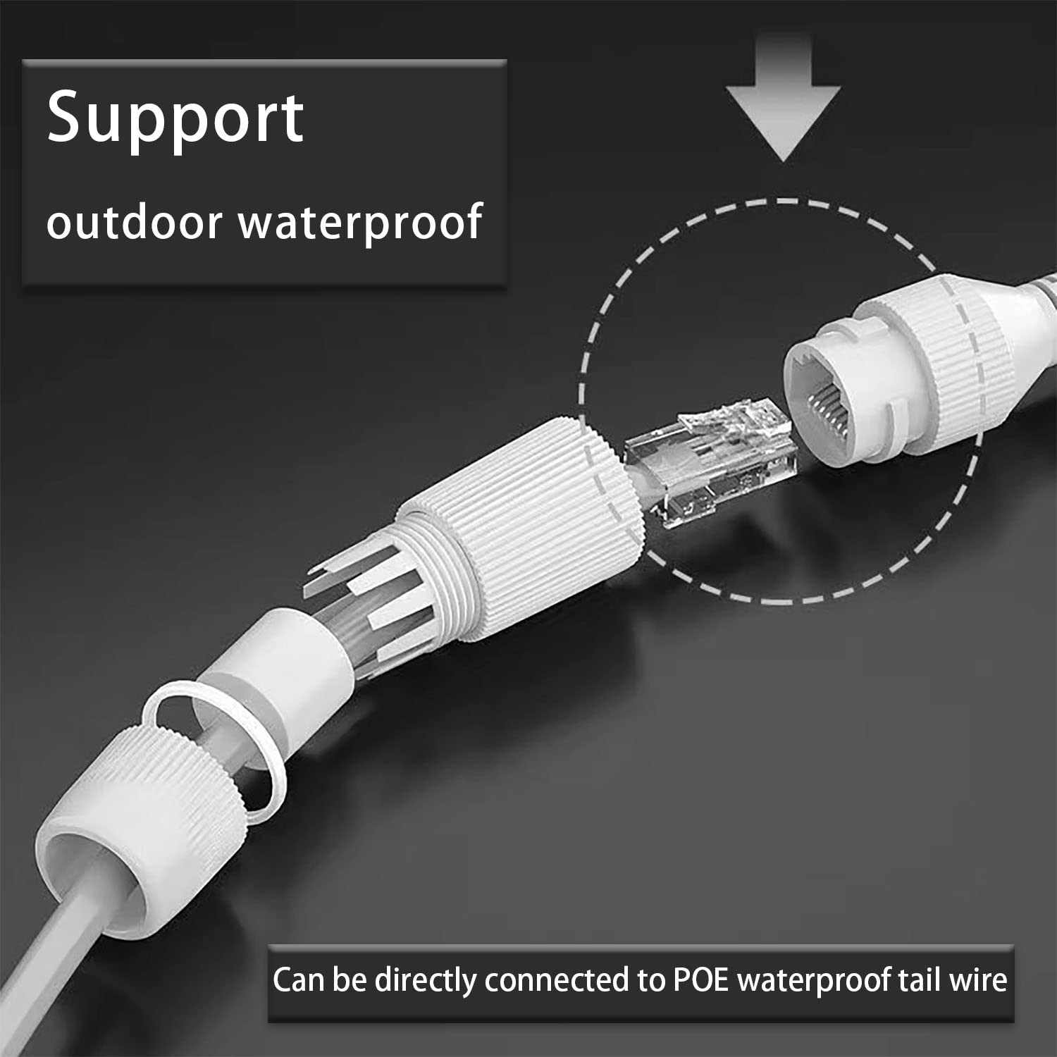 Cat 6 POE Ethernet Cable 100 ft Outdoor Waterproof Heavy high Speed LAN Network Cables Internet Cable 100 Feet CAT5/CAT5e/CAT6 Black 30M 1PCS