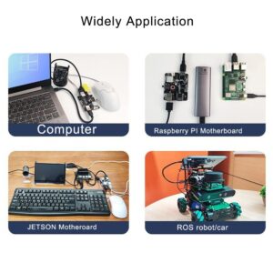 Treedix USB 3.0 HUB Expansion Board ROS Robot Trolley Expansion Dock Splitter Compatible with Raspberry PI JETSON NANO