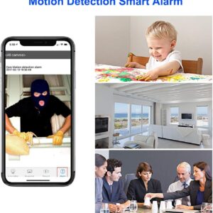 Boveila Spy Camera Hidden Camera Nanny Cam, Wi-Fi Mini 1080P HD Portable Wireless Camcorder Video Recorder IP Cameras with Motion Detection for Home Security Monitoring