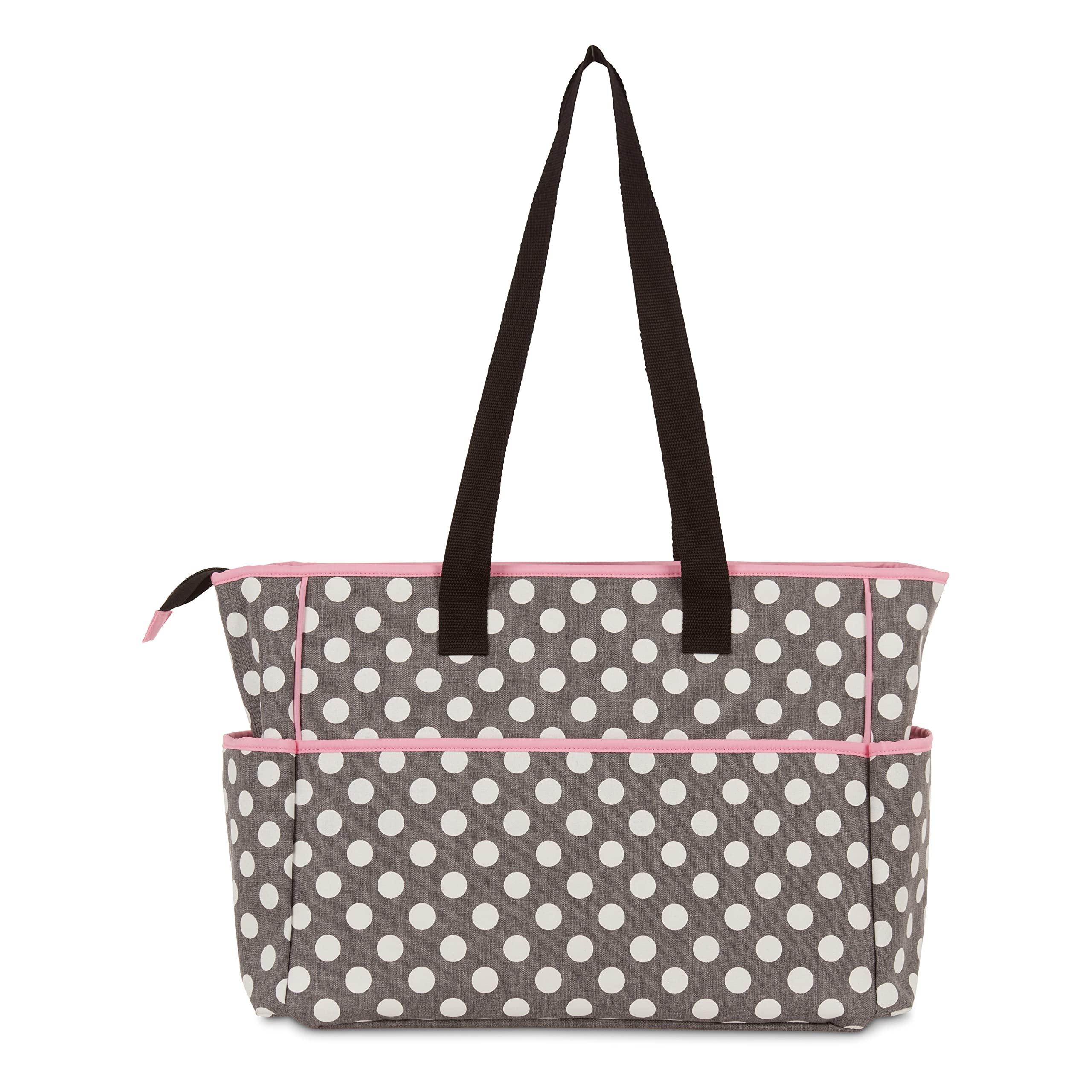 Cudlie Tote Diaper Bag and Changing Pad, Minnie Mouse Polka Dot Print Large