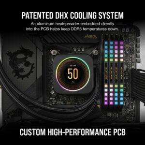 CORSAIR DOMINATOR PLATINUM RGB DDR5 RAM 32GB (2x16GB) 6400MHz CL32 Intel XMP iCUE Compatible Computer Memory - Black (CMT32GX5M2B6400C32)