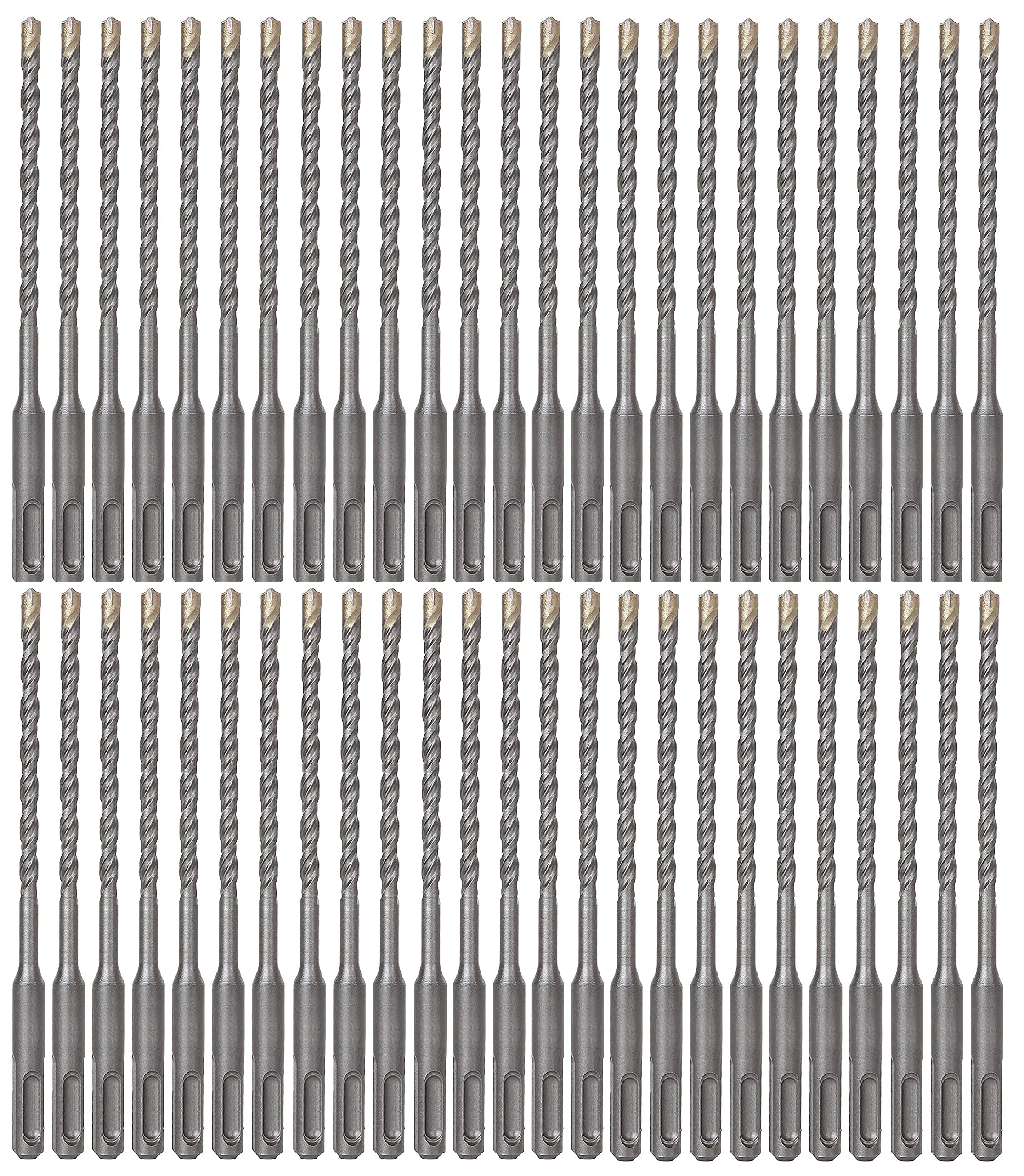 SDS Plus Hammer Drill Bit 50Pcs 5/32 in. x 6 in. Masonry Concrete Rock Drill