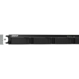 QNAP TS-464eU-8G-US 4 Bay High-Speed 1U Short Depth Rackmount NAS with Dual-2.5GbE, Intel Celeron CPU, 8GB DDR4 Memory and 2.5GbE (2.5G/1G/100M) Network Connectivity (Diskless)