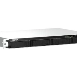 QNAP TS-464eU-8G-US 4 Bay High-Speed 1U Short Depth Rackmount NAS with Dual-2.5GbE, Intel Celeron CPU, 8GB DDR4 Memory and 2.5GbE (2.5G/1G/100M) Network Connectivity (Diskless)