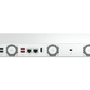 QNAP TS-464eU-8G-US 4 Bay High-Speed 1U Short Depth Rackmount NAS with Dual-2.5GbE, Intel Celeron CPU, 8GB DDR4 Memory and 2.5GbE (2.5G/1G/100M) Network Connectivity (Diskless)