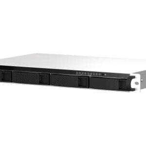 QNAP TS-464eU-8G-US 4 Bay High-Speed 1U Short Depth Rackmount NAS with Dual-2.5GbE, Intel Celeron CPU, 8GB DDR4 Memory and 2.5GbE (2.5G/1G/100M) Network Connectivity (Diskless)