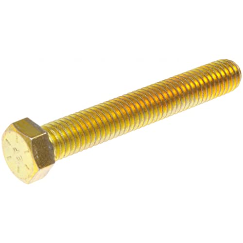 Hex Bolt | 2 Pieces | Grade 8 | 7/16 Inches-14 X 3 Inches | Yellow Zinc | Steel