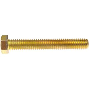 Hex Bolt | 2 Pieces | Grade 8 | 7/16 Inches-14 X 3 Inches | Yellow Zinc | Steel