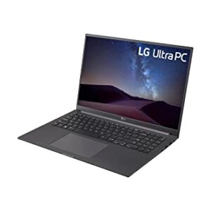 LG 16U70Q-N.APC7U1 16'' Black 16:10 WUXGA UltraPC Laptop with Windows 11 Pro, 16GB LPDDR4x, & 1TB Dual SSD Slots