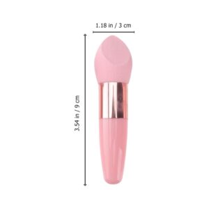 MAGICLULU 6Pcs Powder Puff Mushroom Makeup Sponge with Handle Foundation Blending Beauty Sponge Dry & Wet Use for Powder Cream or Liquid