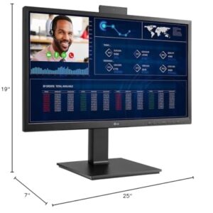 LG 24CQ650N-6N 24" 23.8-inch FHD All-in-One Thin Client with Pop-up Webcam Non OS