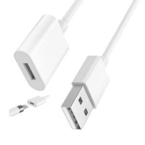 design for apple pencil charger,apple pencil adapter 1ft, ipencil pen first gen charging cable compatible with apple pencil 1st generation,usb a male to lightning female (off white)