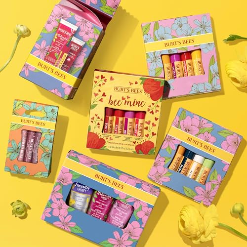 Burt's Bees Mothers Day Gifts for Mom, 3 Self Care Products, You're One in a Melon - Watermelon & Mint Hand Cream, Watermelon Lip Balm & Watermelon Rush Squeezy Tinted Lip Balm (Packaging May Vary)