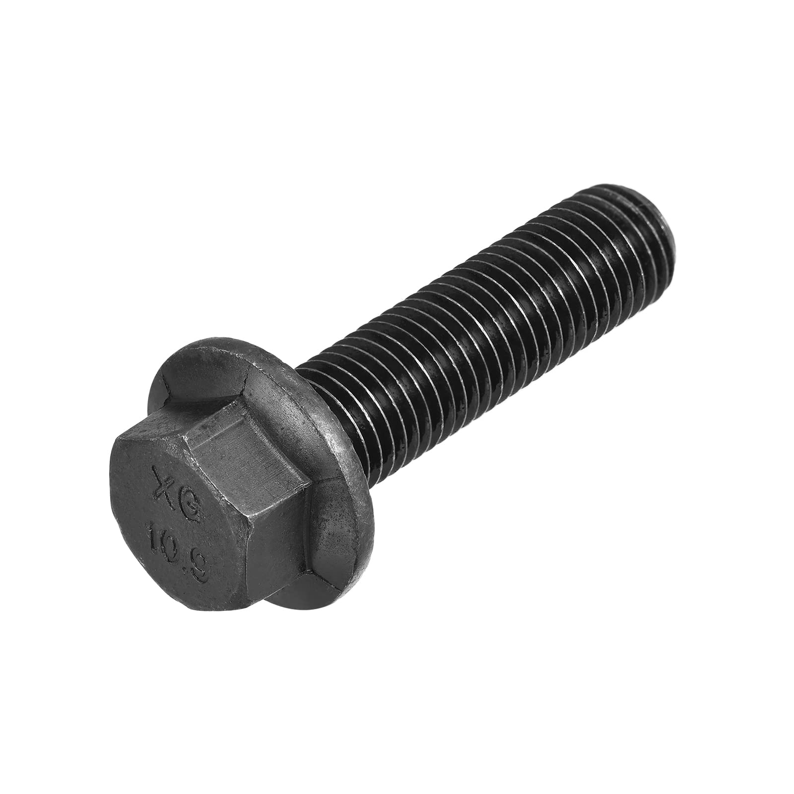 METALLIXITY Flanged Hex Head Bolts (M16x60mm) 1pcs, Hexagon Serrated Flange Bolt Fully Thread Screw - for House Construction Hardware Fasteners