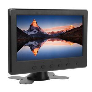 shanrya led color video monitor, adjustable 7 inch tft led screen monitor for home computer (us plug)