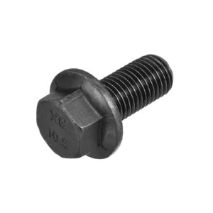 metallixity flanged hex head bolts (m16x35mm) 1pcs, hexagon serrated flange bolt fully thread screw - for house construction hardware fasteners