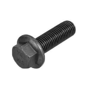 metallixity flanged hex head bolts (m16x50mm) 1pcs, hexagon serrated flange bolt fully thread screw - for house construction hardware fasteners