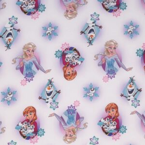 Disney Frozen Fitted Crib Sheet 100% Soft Microfiber, Baby Sheet, Fits Standard Size Crib Mattress 28in x 52in