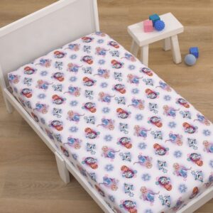 Disney Frozen Fitted Crib Sheet 100% Soft Microfiber, Baby Sheet, Fits Standard Size Crib Mattress 28in x 52in