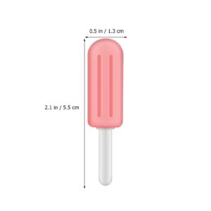 Healifty Chewies for Aligners 6 Pcs - Popsicle-shaped Silicone Chewies with Grip Handles, Aligner Chompers Mouth Care Tool (Original, Strawberry, Mint)