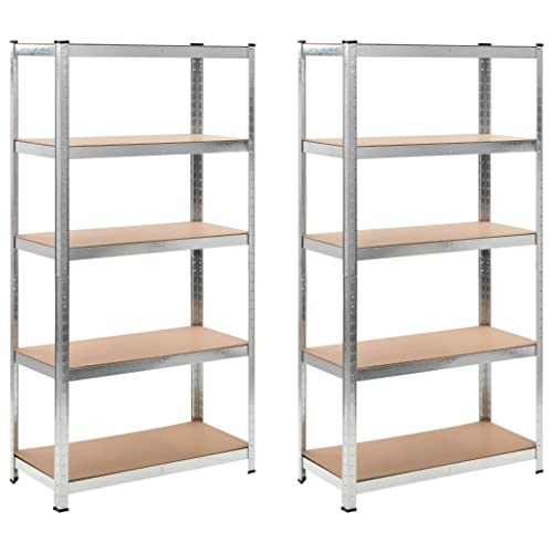 ZQQLVOO Multi-Purpose Tool Holder Storage Shelf Shoe Storage Rack Light Duty Garage Storage Indoor and Outdoor,Shelving Unit for Your Kitchen, Office, Garage, and More,Heavy-Duty Storage Rack 2 pcs