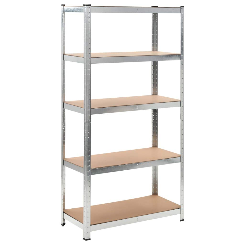 ZQQLVOO Multipurpose Shelf Display Rack,Garage Storage Shelving,Shelves for Storage Shelving,Garage Shelves, Basement Shelving Utility Shelf Rack,Storage Shelves 2 pcs 35.4"x15.7"x70.9" MDF