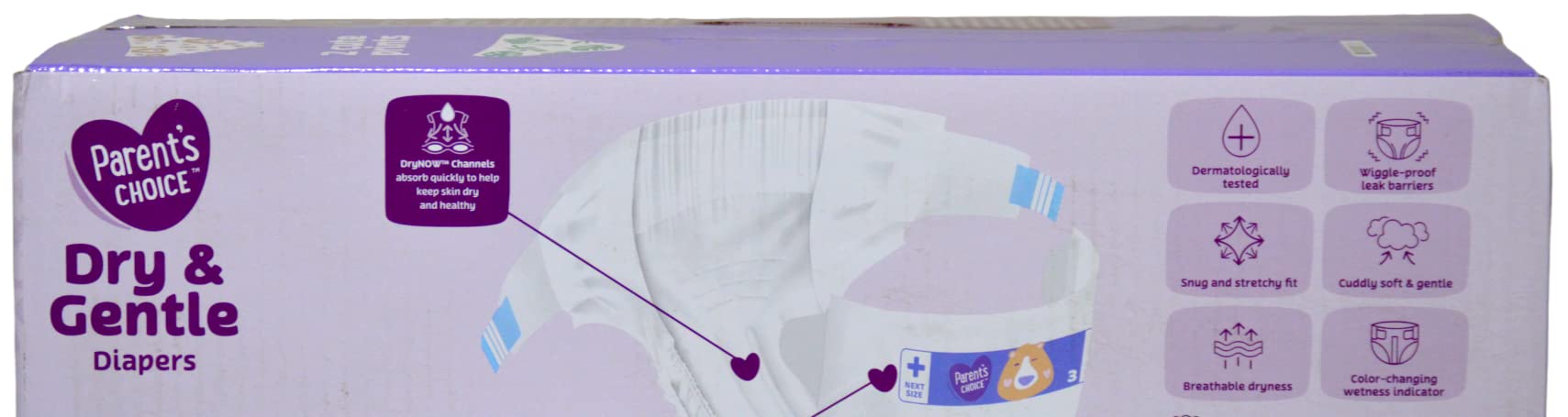 Parent's Choice Diapers, Dry & Gentle Diapers Size 3 (16-28 lbs) - 126 Count