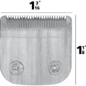 Replacement Detachable 30mm Stainless Steel Standard Blade Cutter Head 59300 for Wahl All in One Lithium Ion Trimmer (This is not The 40mm Wide T Blade) with Small Bottle of Oil