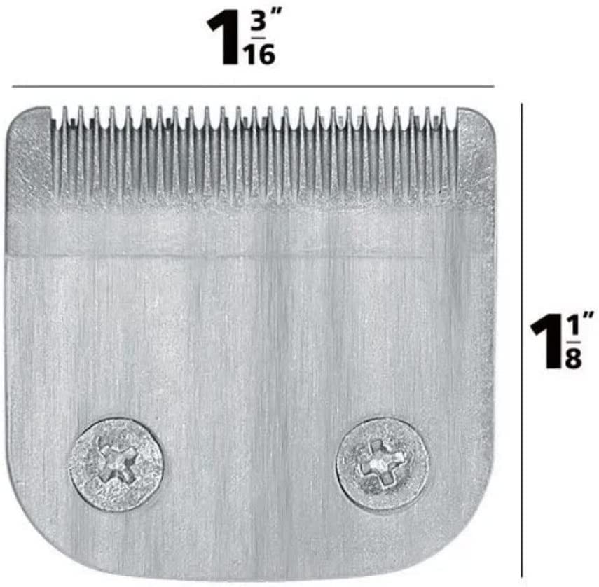 Replacement Detachable 30mm Stainless Steel Standard Blade Cutter Head 59300 for Wahl All in One Lithium Ion Trimmer (This is not The 40mm Wide T Blade) with Small Bottle of Oil