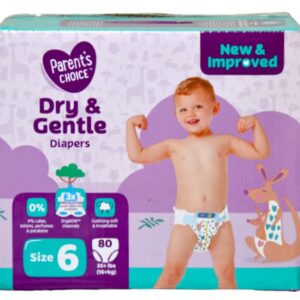 Parent's Choice Diapers, Dry & Gentle Diapers Size 6-80 Count