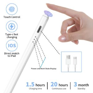 Stylus Pen for Apple ipad Pencil: ipad Pencil for ipad 10th 9th 8th 7th 6th Generation ipad Pro 11 iPad 12.9 inch iPad Mini 6th 5th iPad Air 5th 4th 3rd with Palm Rejection & Tilt Sensitive ipad Pen