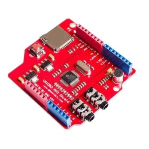 MOOKEENONE 1* VS1053 VS1053B Stereo Audio MP3 Player Shield Record Decode Development Board Module with TF Card Slot for Arduino