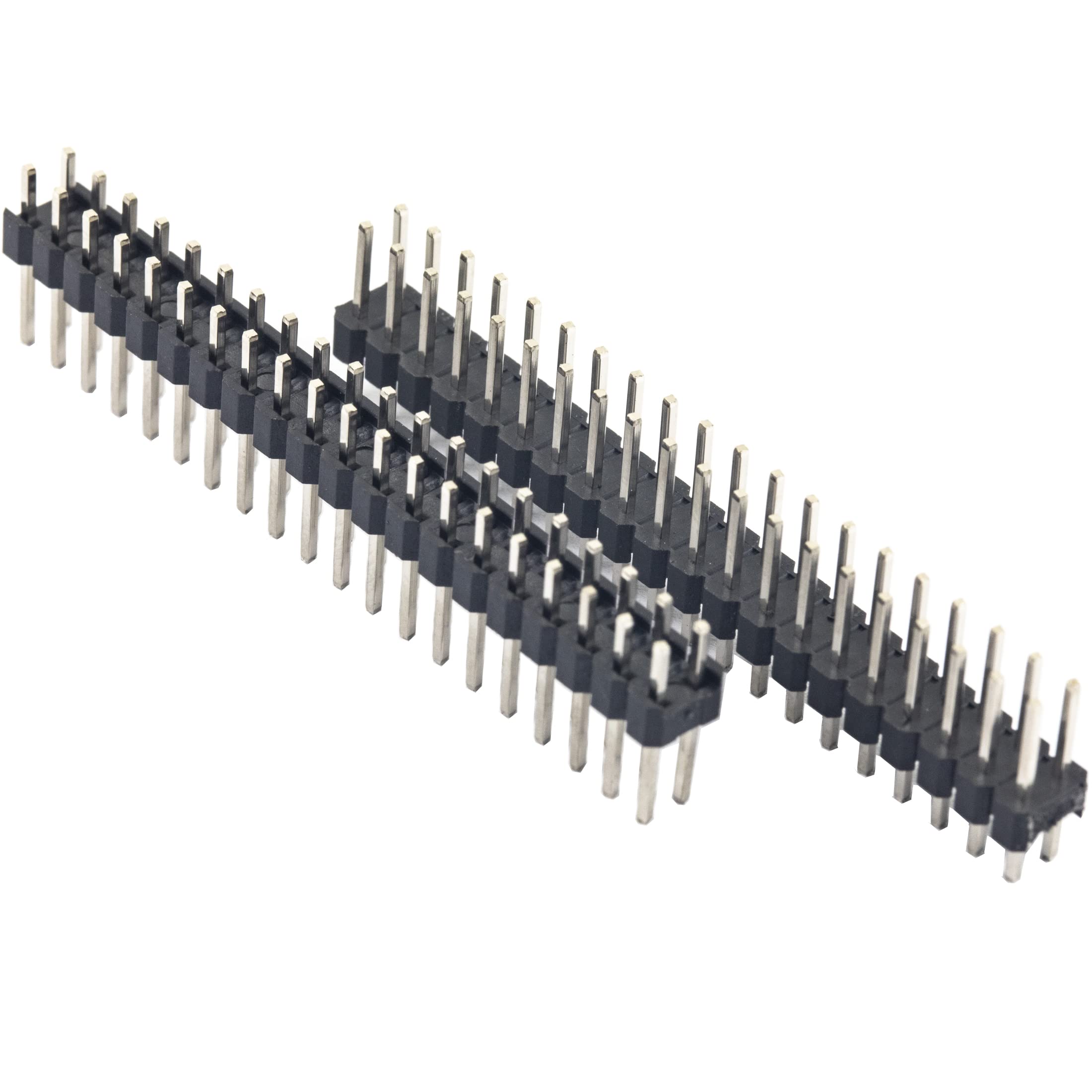 20pcs Break-Away 0.1" 2x20-pin Strip Dual Male Headers for Raspberry Pi Zero GPIO (Long 11mm / 0.43")