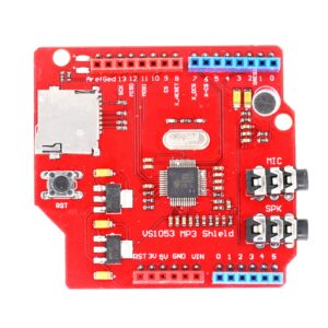 MOOKEENONE 1* VS1053 VS1053B Stereo Audio MP3 Player Shield Record Decode Development Board Module with TF Card Slot for Arduino