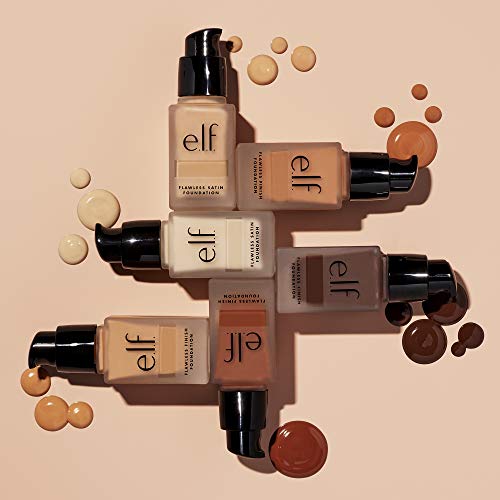 e.l.f. Flawless Finish Foundation, Lightweight & Medium Coverage, Semi-Matte Finish, Chocolate, 0.68 Fl Oz (20mL) (Pack of 5)