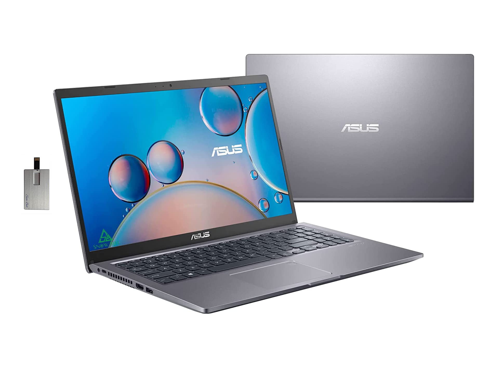 ASUS 2022 VivoBook F515 15.6" FHD Laptop, Intel Core i3 1115G4 Processor, 8GB DDR4, 256GB PCIe SSD, Intel HD Graphics, Bluetooth, Win 11 S, Slate Grey, 32GB SnowBell USB Card