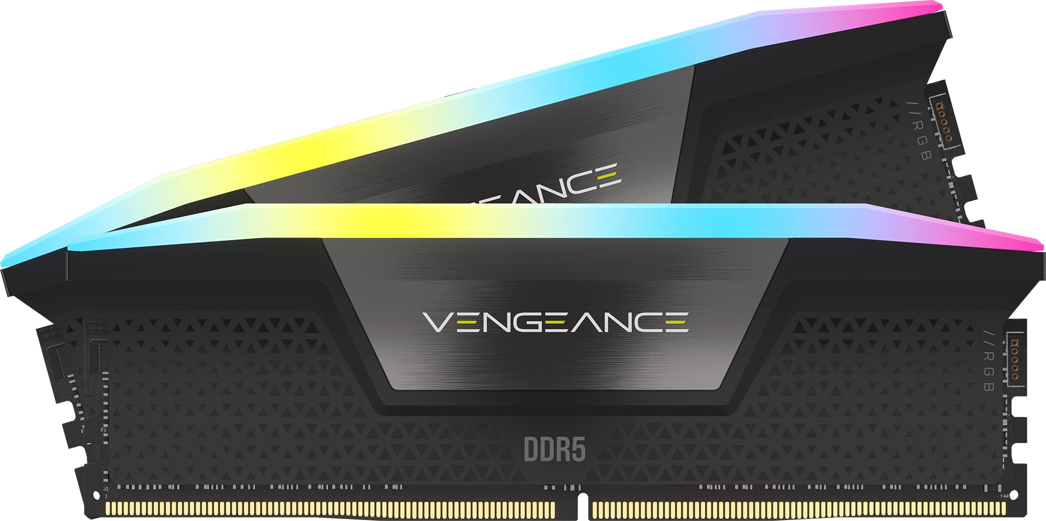 CORSAIR VENGEANCE RGB DDR5 RAM 32GB (2x16GB) 6000MHz CL30-36-36-76 1.40V AMD EXPO Intel XMP Desktop Computer Memory - Gray (CMH32GX5M2B6000Z30K)